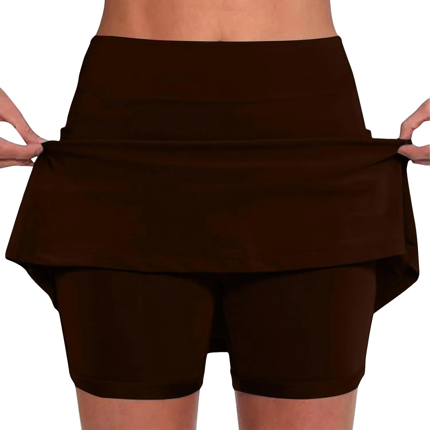 Skorts for Woman Fashion High Waist Skirts Inner Shorts 2025 Summer Solid Golf Skirt Pants Gym Yoga Running Clothes