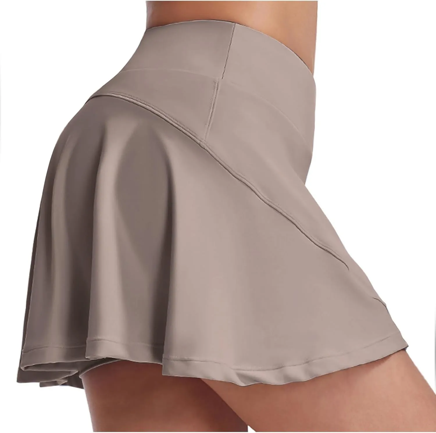 Skorts for Woman Quick Dry Ruffle Yoga Skirt with Built-in Shorts Summer Gym Athletic Skort Ladies Running Clothes