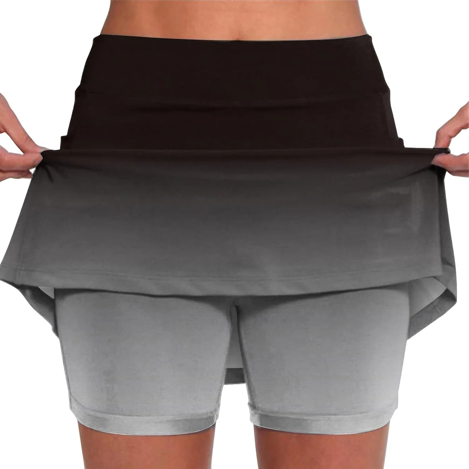 Skorts for Women Plus Size Casual Floral Print Athletic Golf Tennis Short Skirts 2025 Summer Skort with Pockets