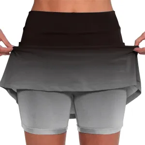 Skorts for Women Plus Size Casual Floral Print Athletic Golf Tennis Short Skirts 2025 Summer Skort with Pockets