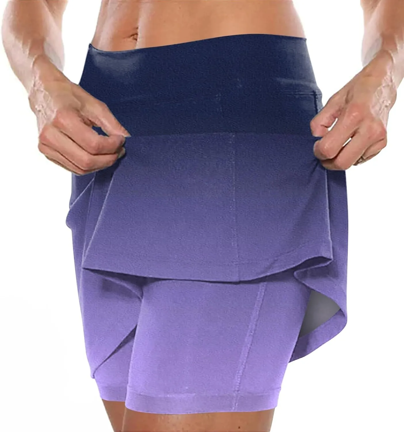 Skorts for Women Plus Size Casual Floral Print Athletic Golf Tennis Short Skirts 2025 Summer Skort with Pockets