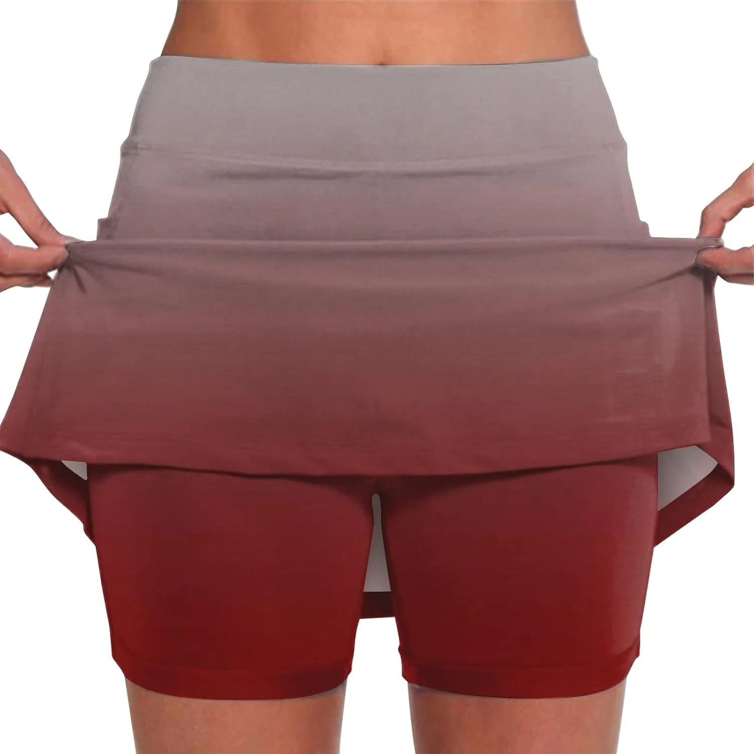 Skorts for Women Plus Size Casual Floral Print Athletic Golf Tennis Short Skirts 2025 Summer Skort with Pockets