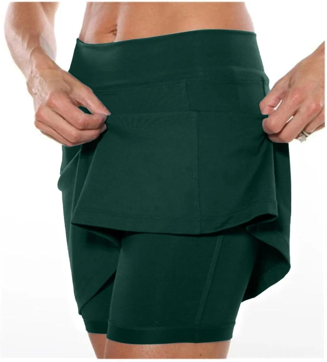Skorts for Women with Pockets High Waist Tummy Control Women's Yoga Shorts Dressy Casual Athletic Tennis Mini Skirts