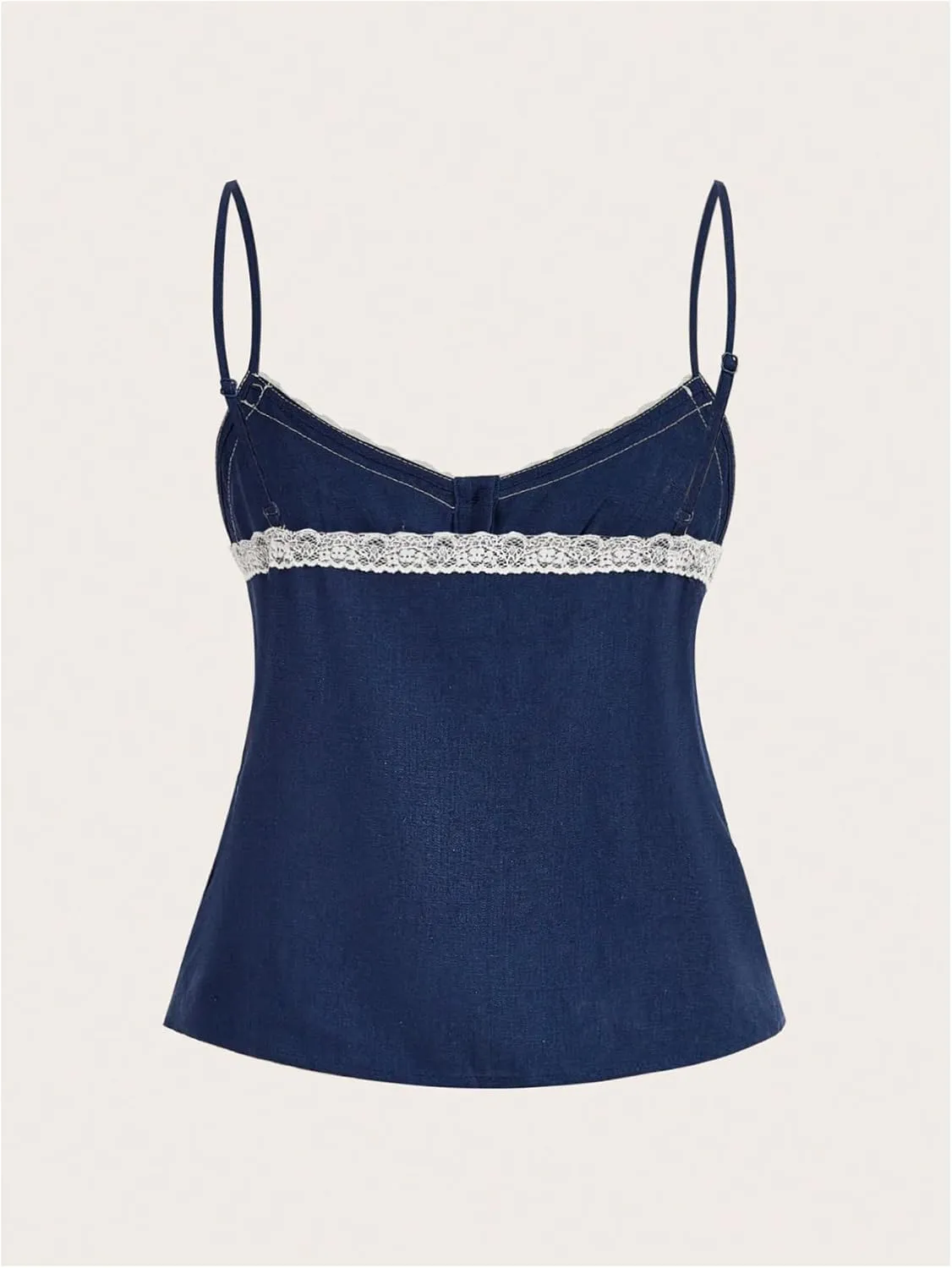SOLY HUX Women's Lace Camisole Spaghetti Strap Sleeveless Cami Tops Coquette Aesthetic Clothes