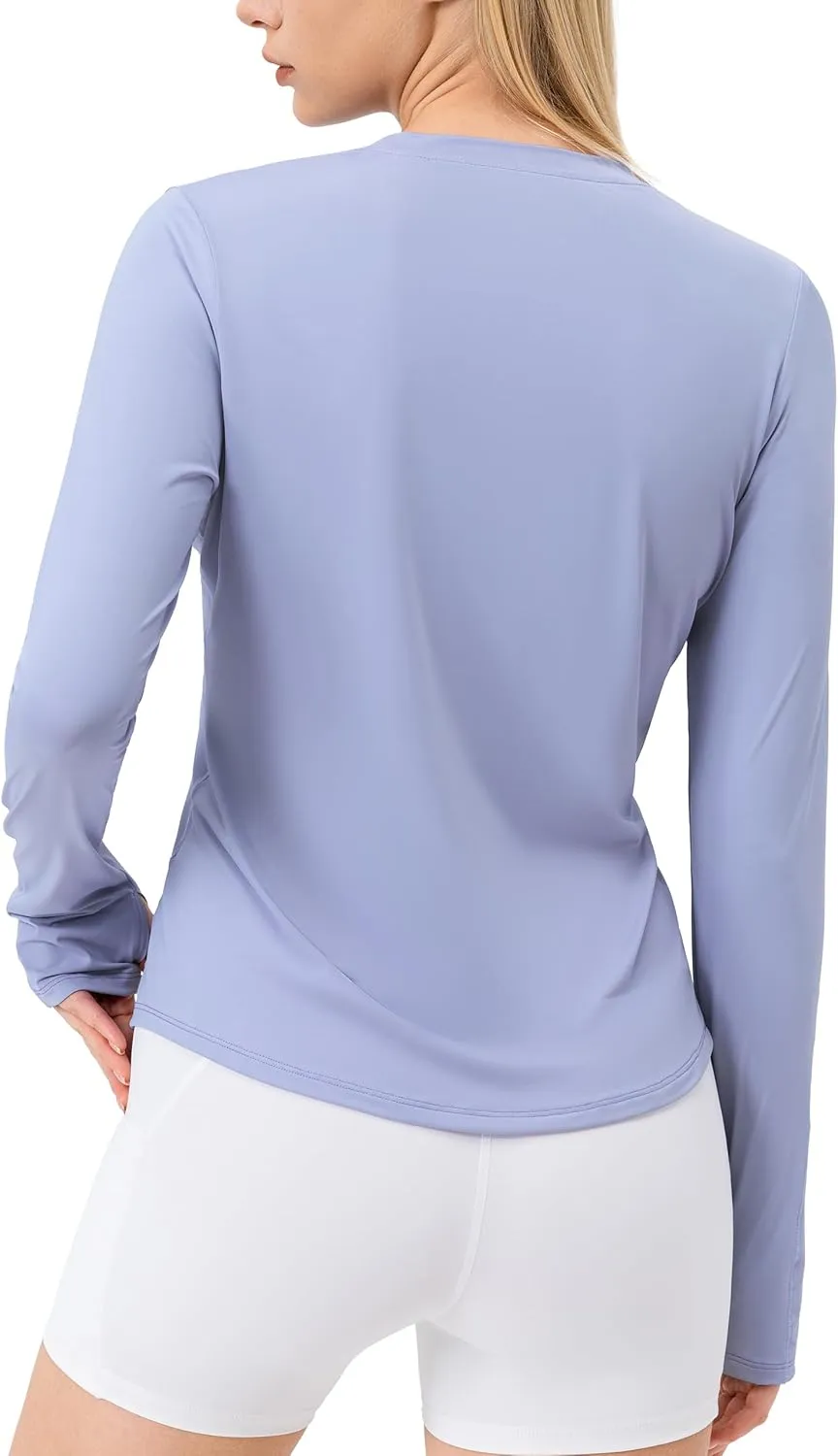 SPVISE Women's Long Sleeve Workout Shirts UPF 50  Running Hiking Yoga T-Shirt Tops Dry Fit UV Protection Rash Guard Sun Shirt
