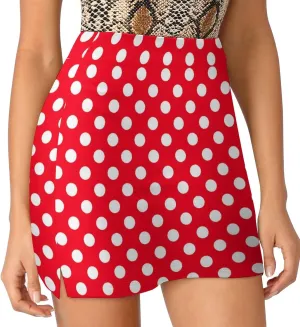 Supdreamc Women Tennis Skirts Inner Shorts Elastic Sports Golf Skorts with Pockets