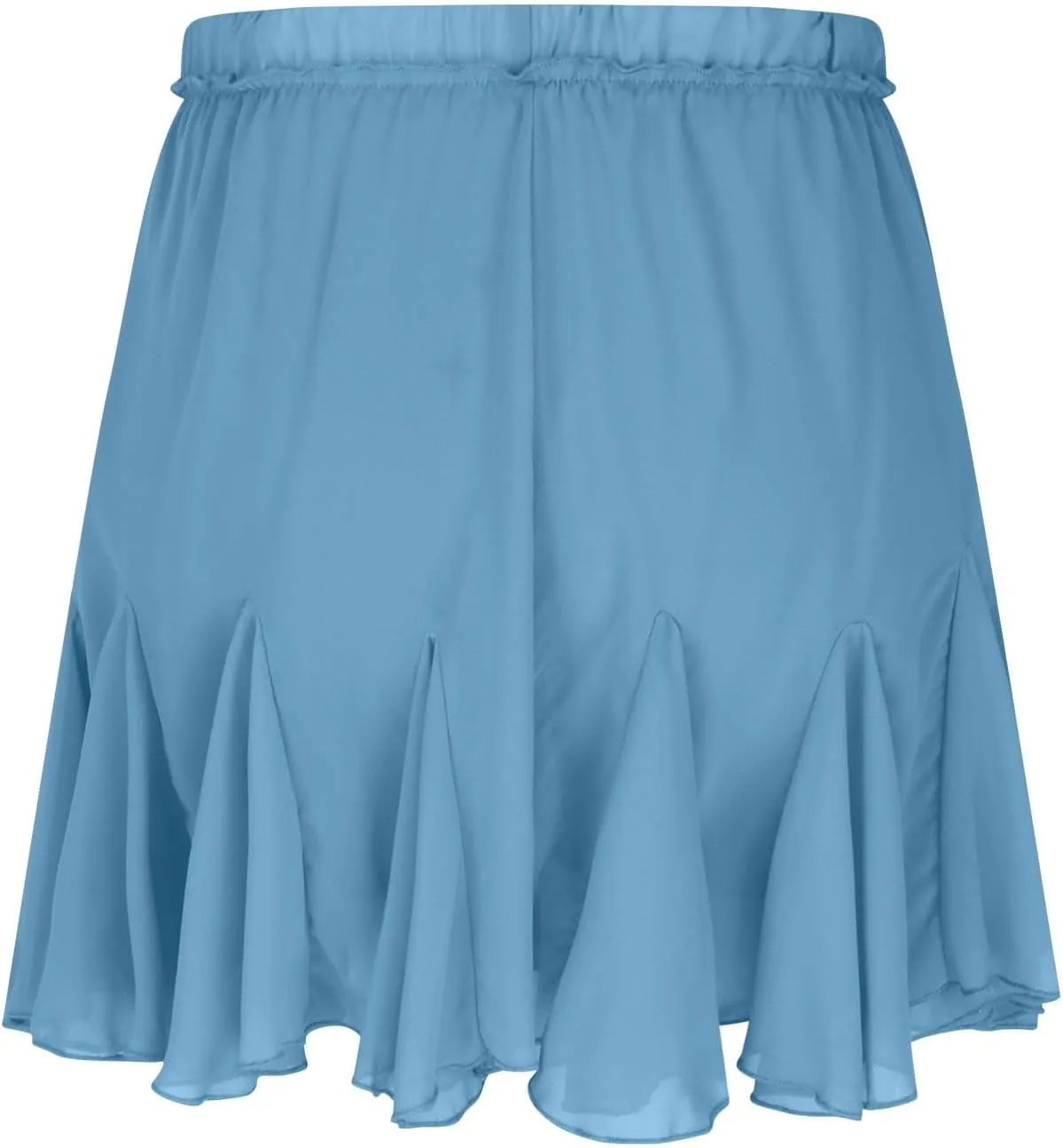 TANGNADE Women Flowy Skirt Summer Dressy Casual Boho Ruffle Mini Skirts Pleated High Waist Cute Skorts Trendy Clothes