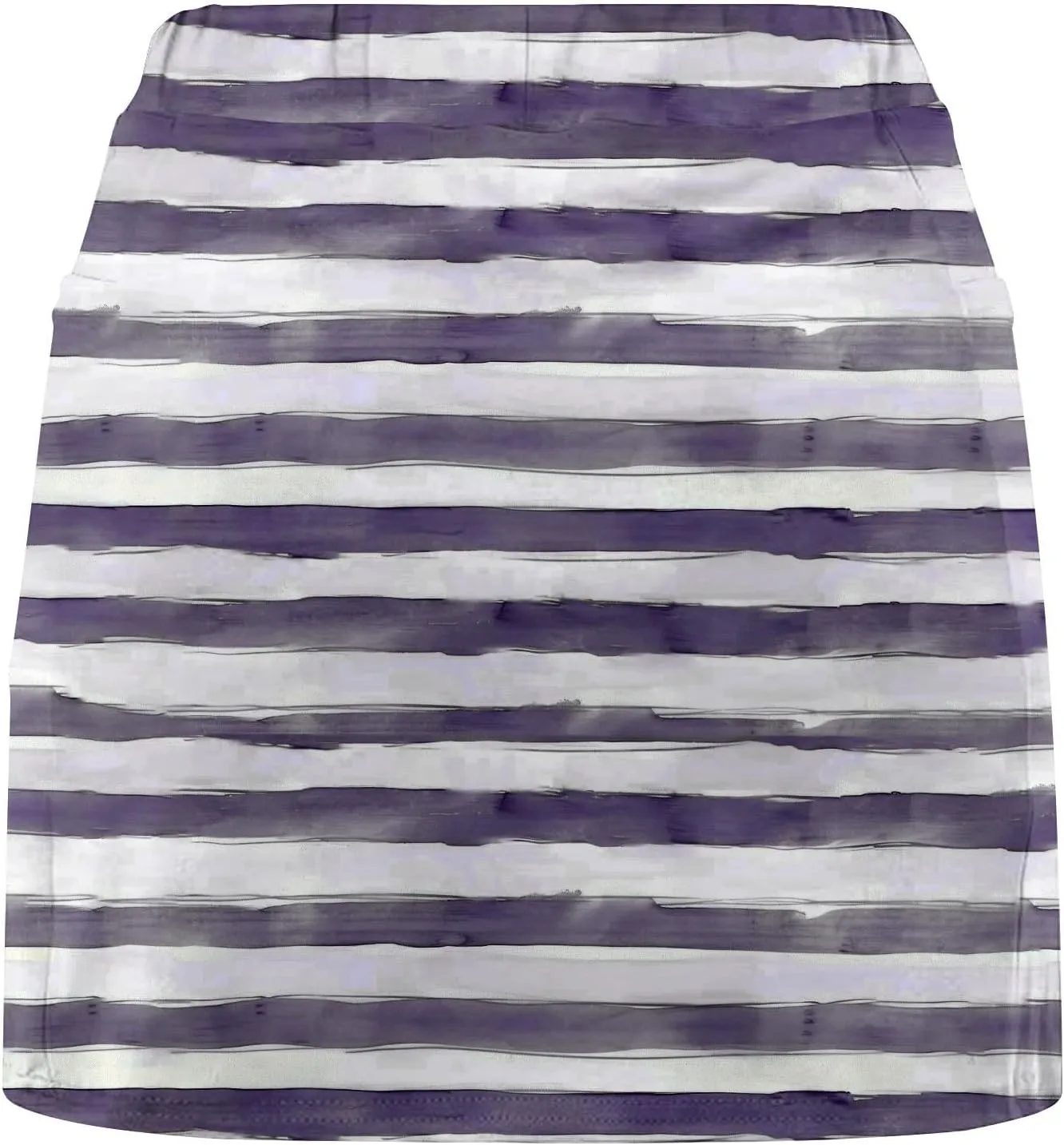Tennis Skirts for Women with Shorts Fashion Striped Casual A-Line Skorts Tummy Control Lightweight Sports Pants Skirt