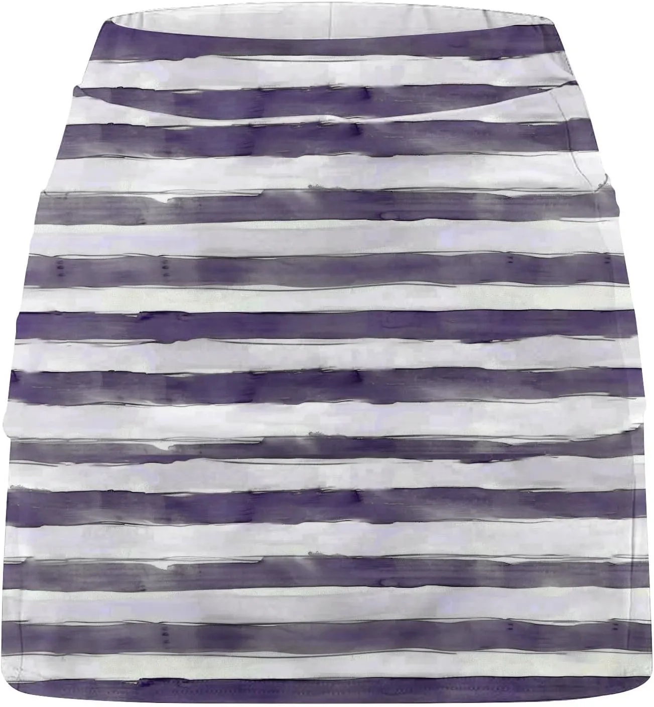 Tennis Skirts for Women with Shorts Fashion Striped Casual A-Line Skorts Tummy Control Lightweight Sports Pants Skirt