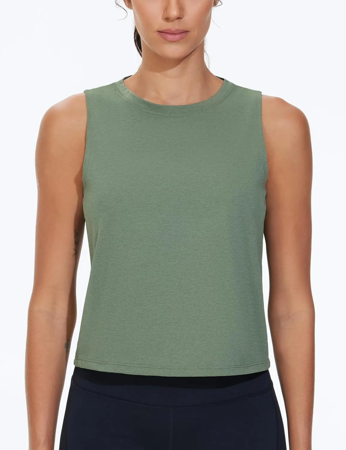 THE GYM PEOPLE Women's Workout Tank Tops 3 Pack Quick Dry Athletic Running Sleeveless Shirts