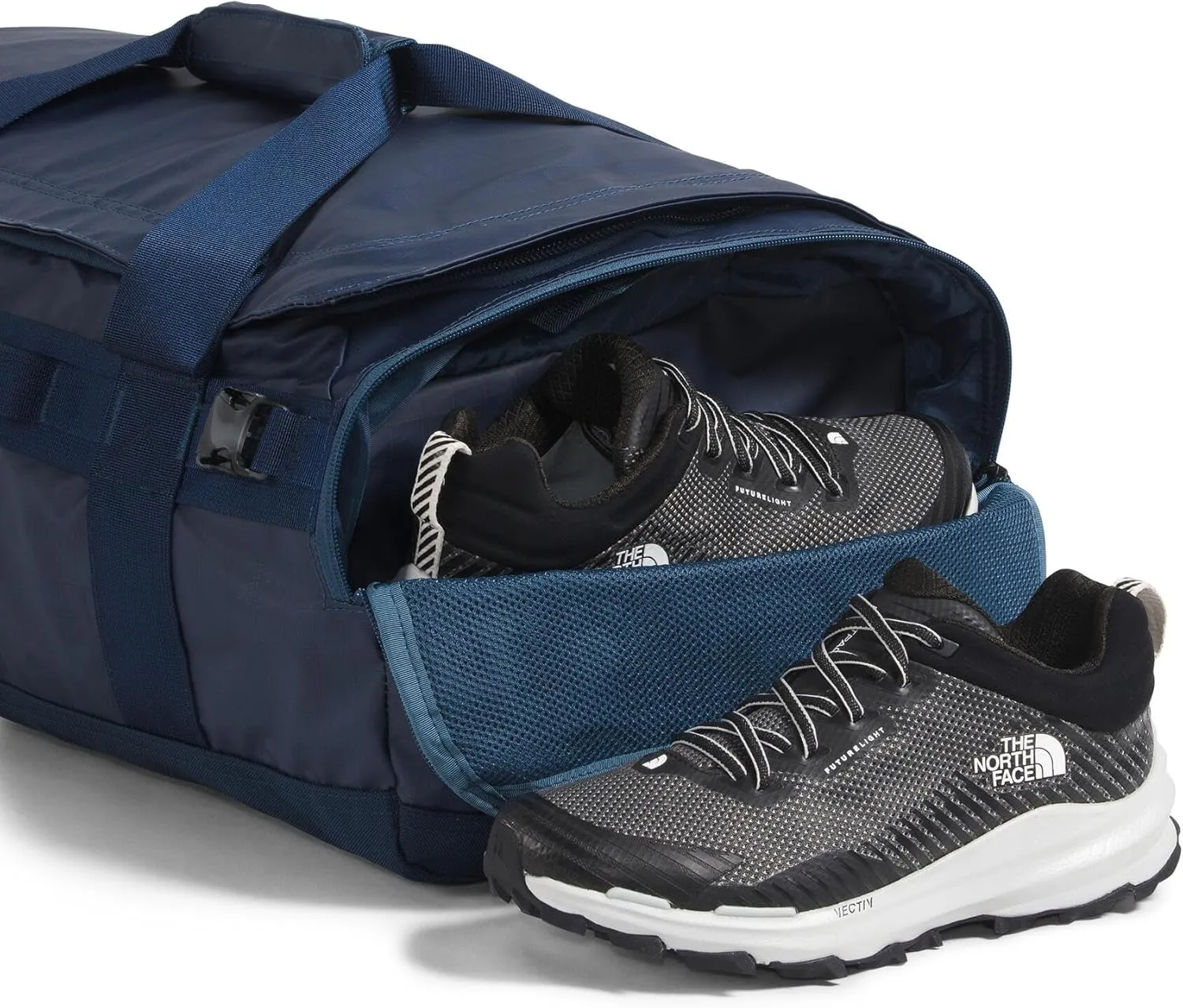 THE NORTH FACE Base Camp Voyager Duffel42L - PFAS Free, Shady Blue/Summit Navy, One Size