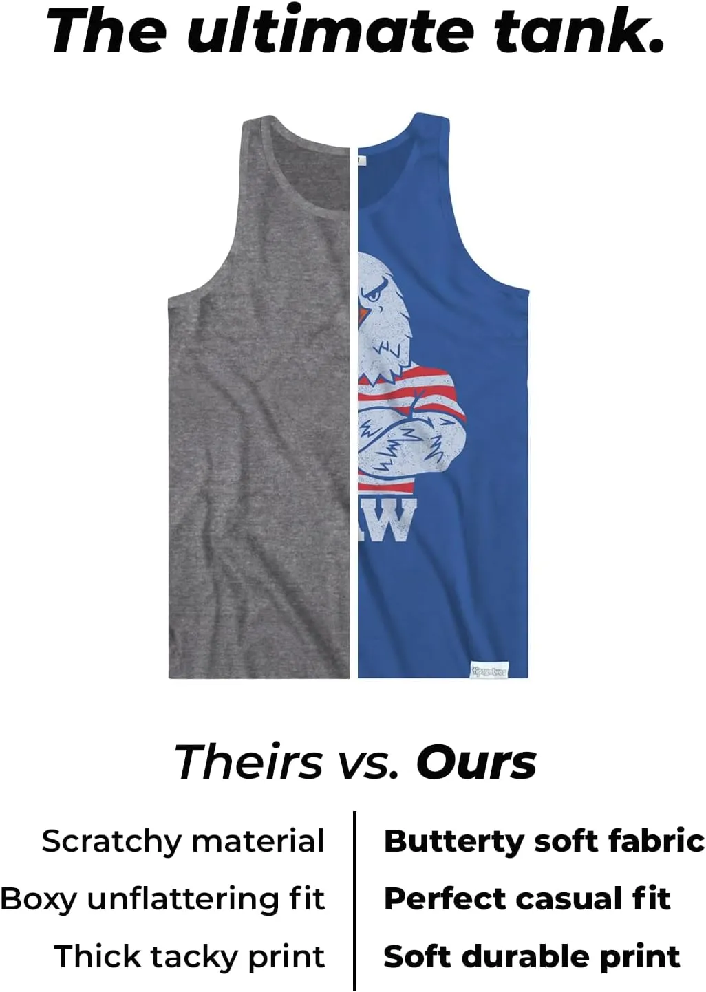 Tipsy Elves 4th of July Tank Tops Mens USA Sleeveless Shirts Retro Patriotic American Flag Tanks for Men