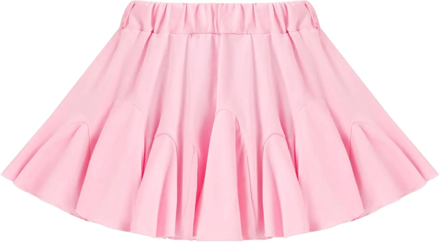 Toddler Baby Girls Skirts Skorts Elastic Little Girls Pleated Skirts Casual Flowy Ruffles Flared for Toddler