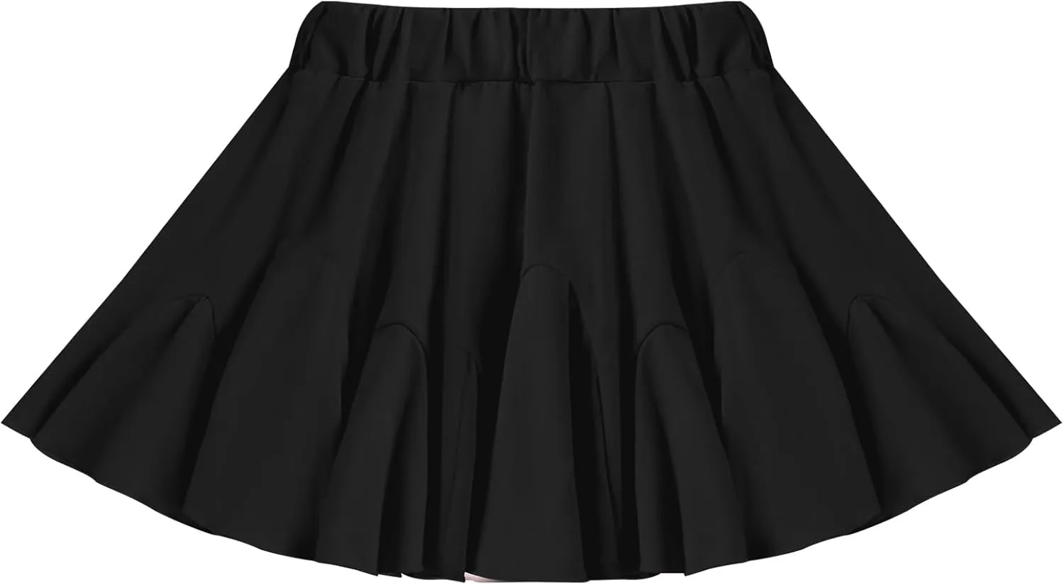 Toddler Baby Girls Skirts Skorts Elastic Little Girls Pleated Skirts Casual Flowy Ruffles Flared for Toddler