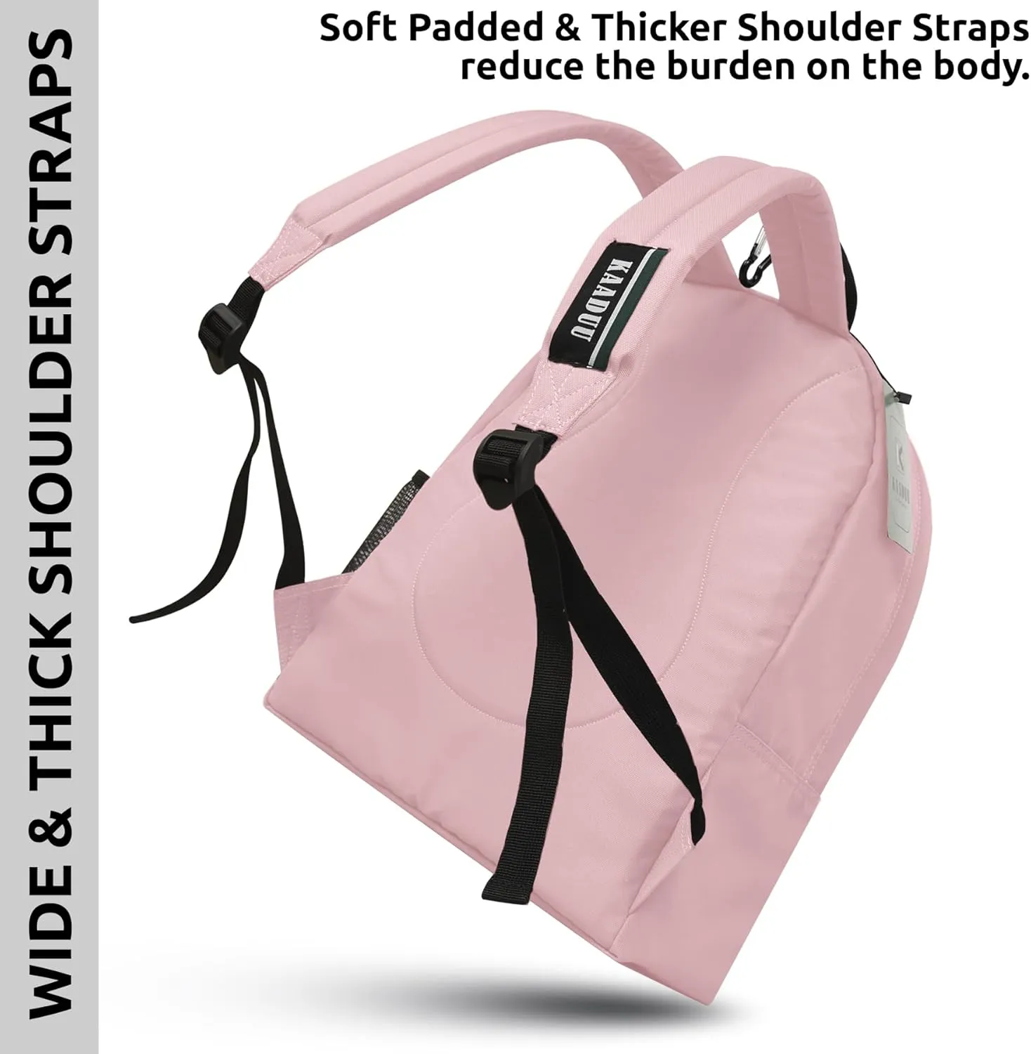 TRAVEL BACKPACK LIGHTWEIGHT CASUAL DAYPACK GYM BACKPACK LAPTOP BACKPACK SPORT BACKPACK RUCKSACK CAMPING BACKPACK 16.5 (Baby Pink)