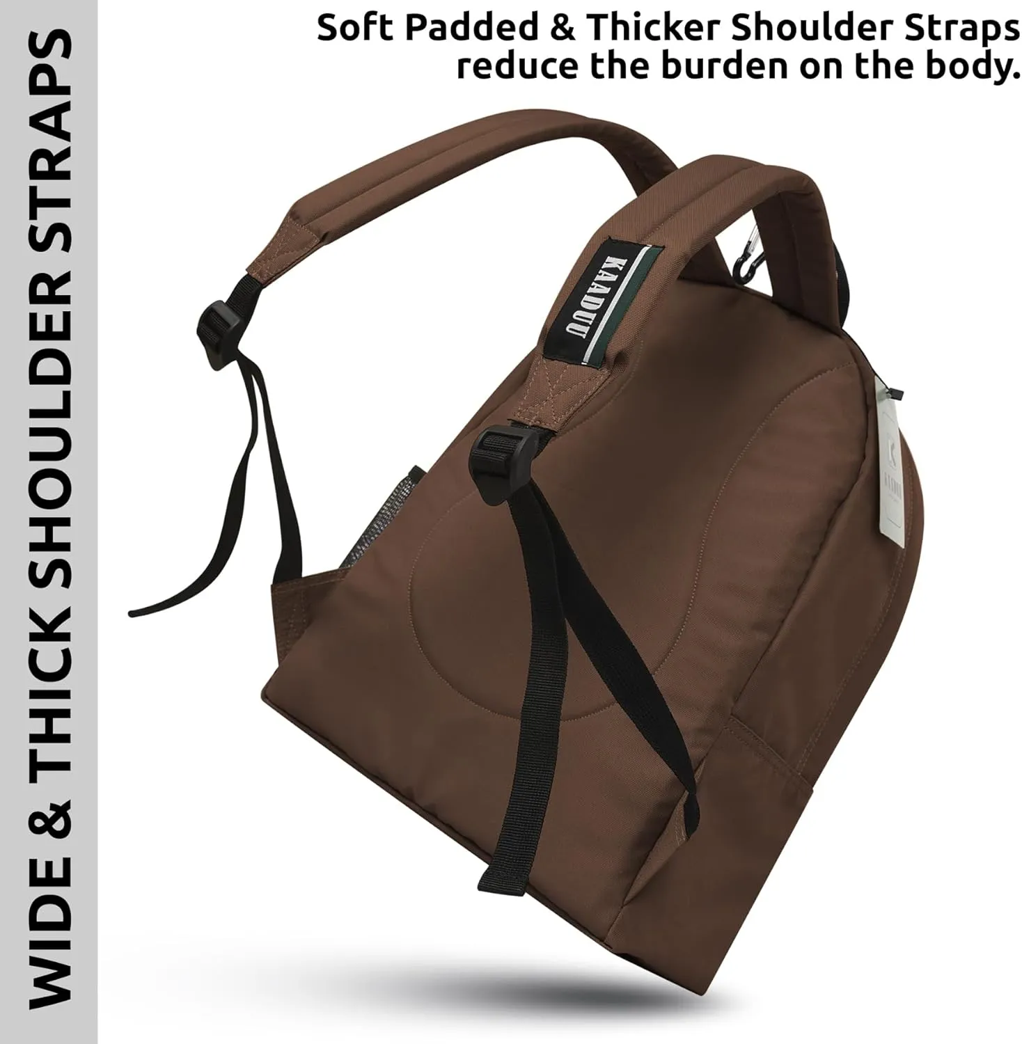 TRAVEL BACKPACK LIGHTWEIGHT CASUAL DAYPACK GYM BACKPACK LAPTOP BACKPACK SPORT BACKPACK RUCKSACK CAMPING BACKPACK 16.5 (Brown)