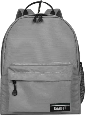 TRAVEL BACKPACK LIGHTWEIGHT CASUAL DAYPACK GYM BACKPACK LAPTOP BACKPACK SPORT BACKPACK RUCKSACK CAMPING BACKPACK 16.5 (Grey)
