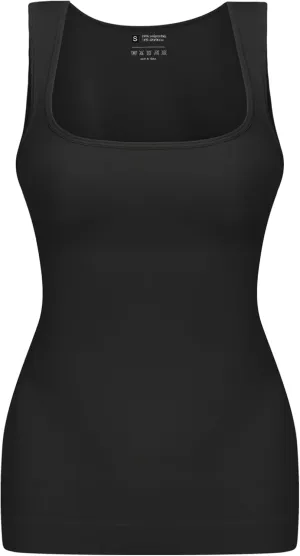 Tummy Control Shapewear Compression Tank Tops for Women Seamless Square Neck Body Shaper Camisole