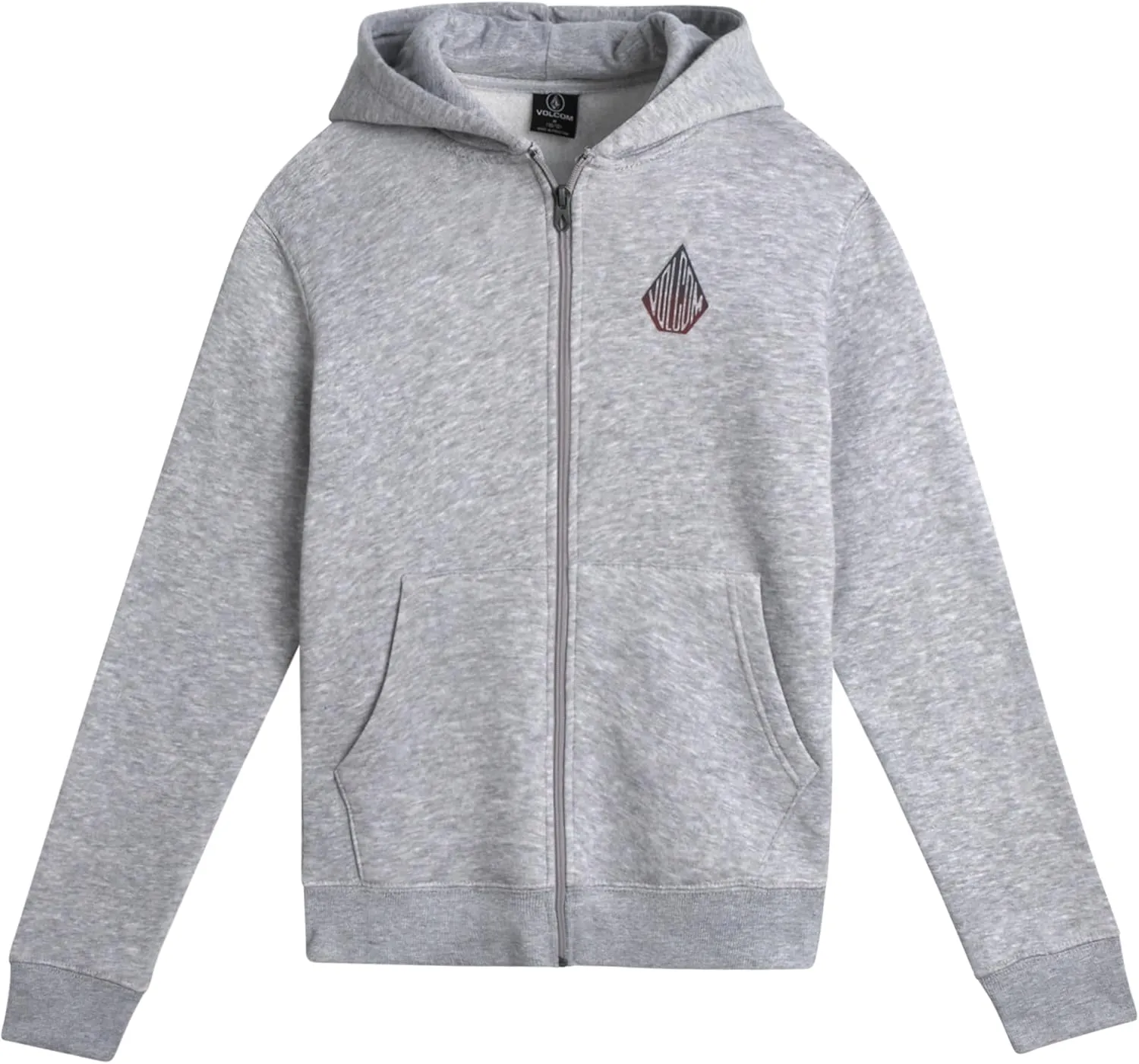 Volcom Boys' Hoodie - Fleece Full Zip Up Hoodie Sweatshirt with Back Graphic - Stylish Hooded Sweatshirt for Boys (8-16)