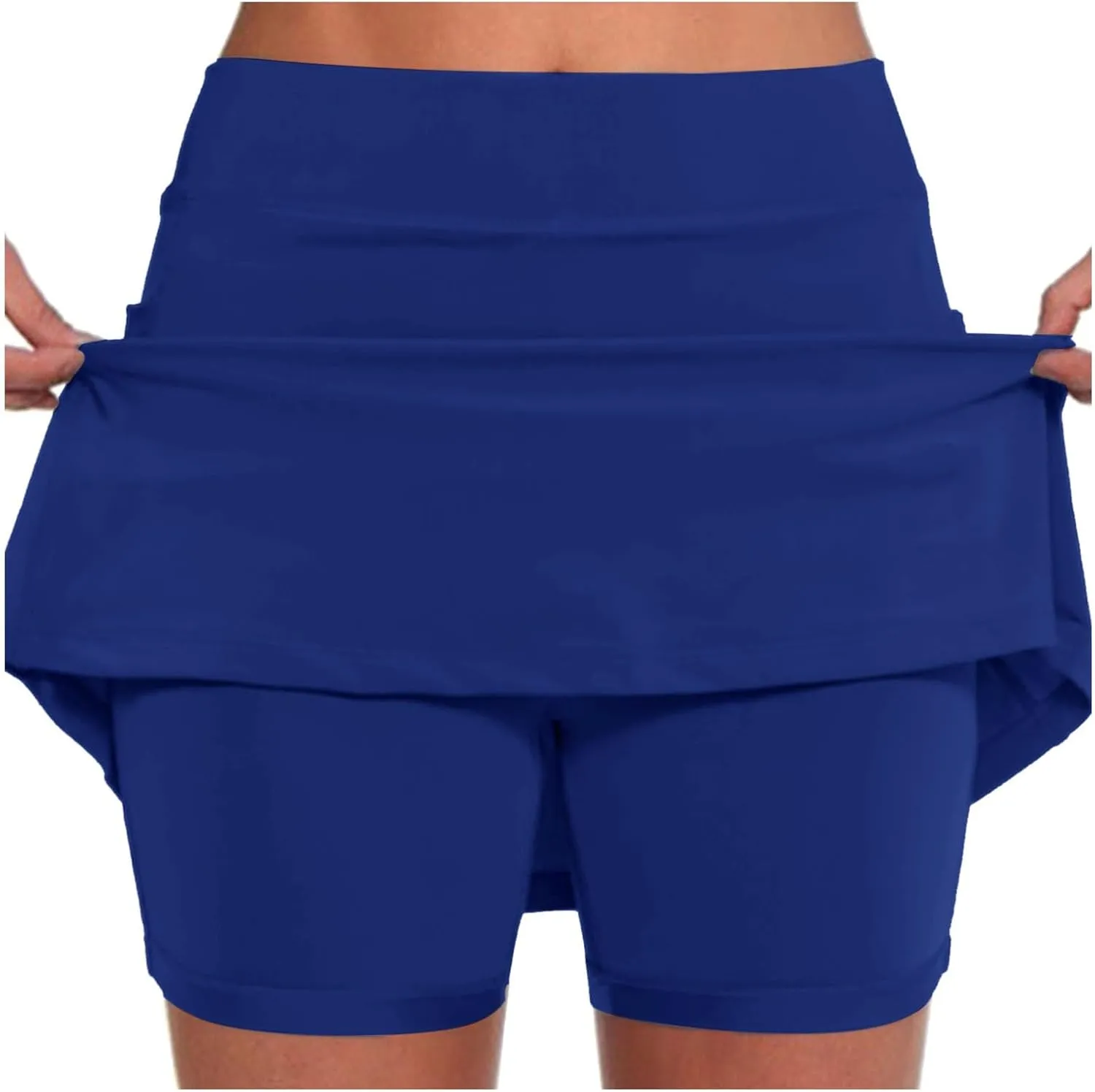 Women Athletic Skorts Workout Gym Running Skirted Shorts High Waisted Tennis Golf Skorts with Pockets