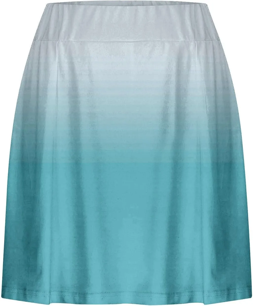 Women Gradient Colour Skirt Shorts Ladies Pleated Tennis Skirts Short Regular Fit Fake Two Piece Half Trouser 2025