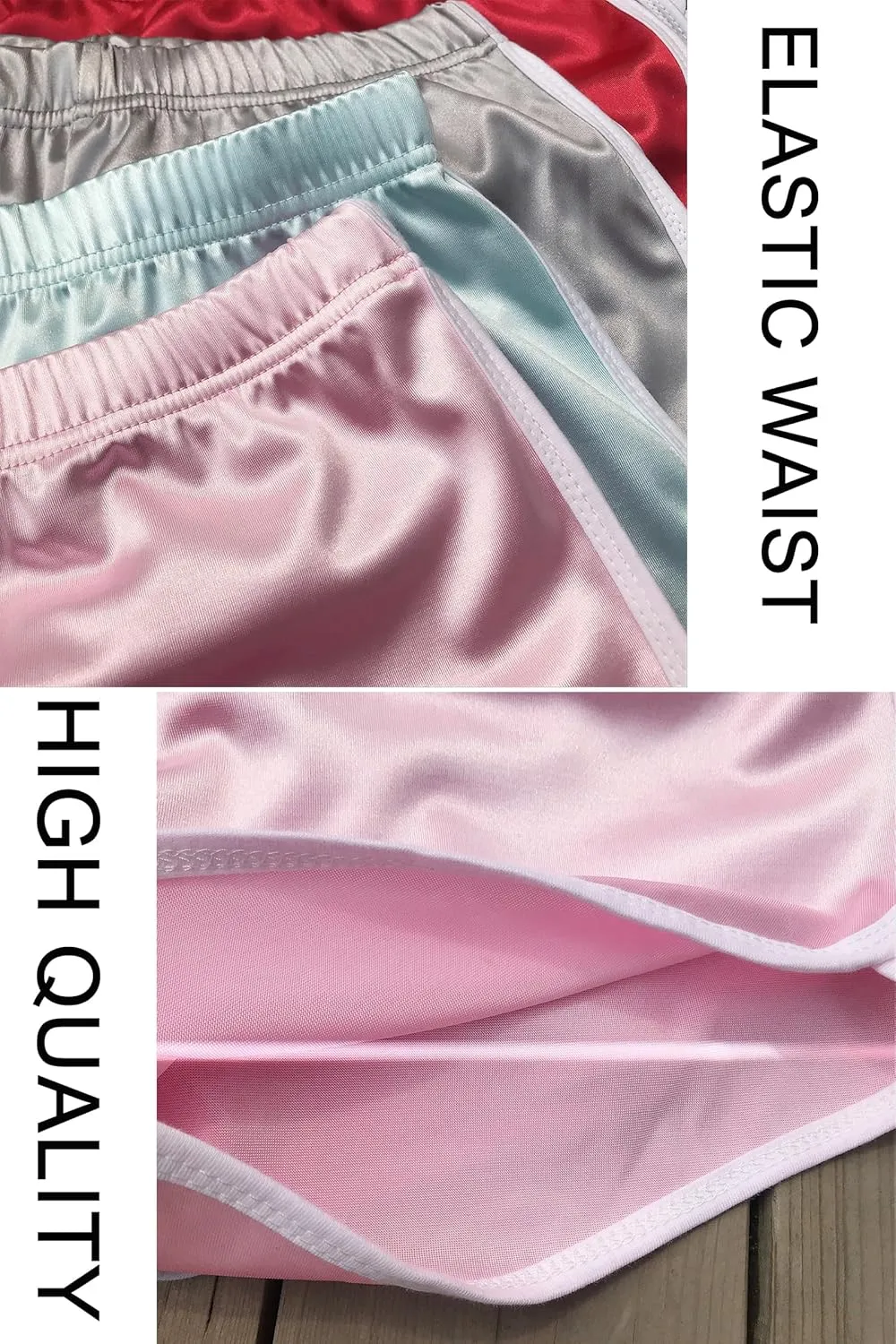 Women Sexy High Waist Elastic Athletic Shorts for Running Yoga