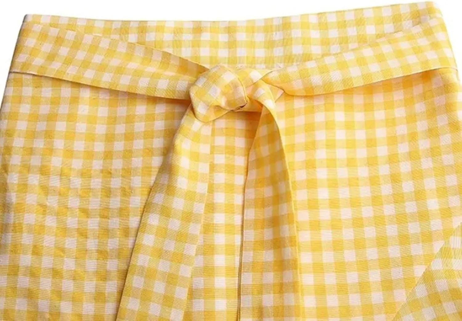 Women's Casual Plaid Mermaid Maxi Skirt A Line Irregular Ruffle Hem Fishtail Skirt Tie High Waist Long Skirt