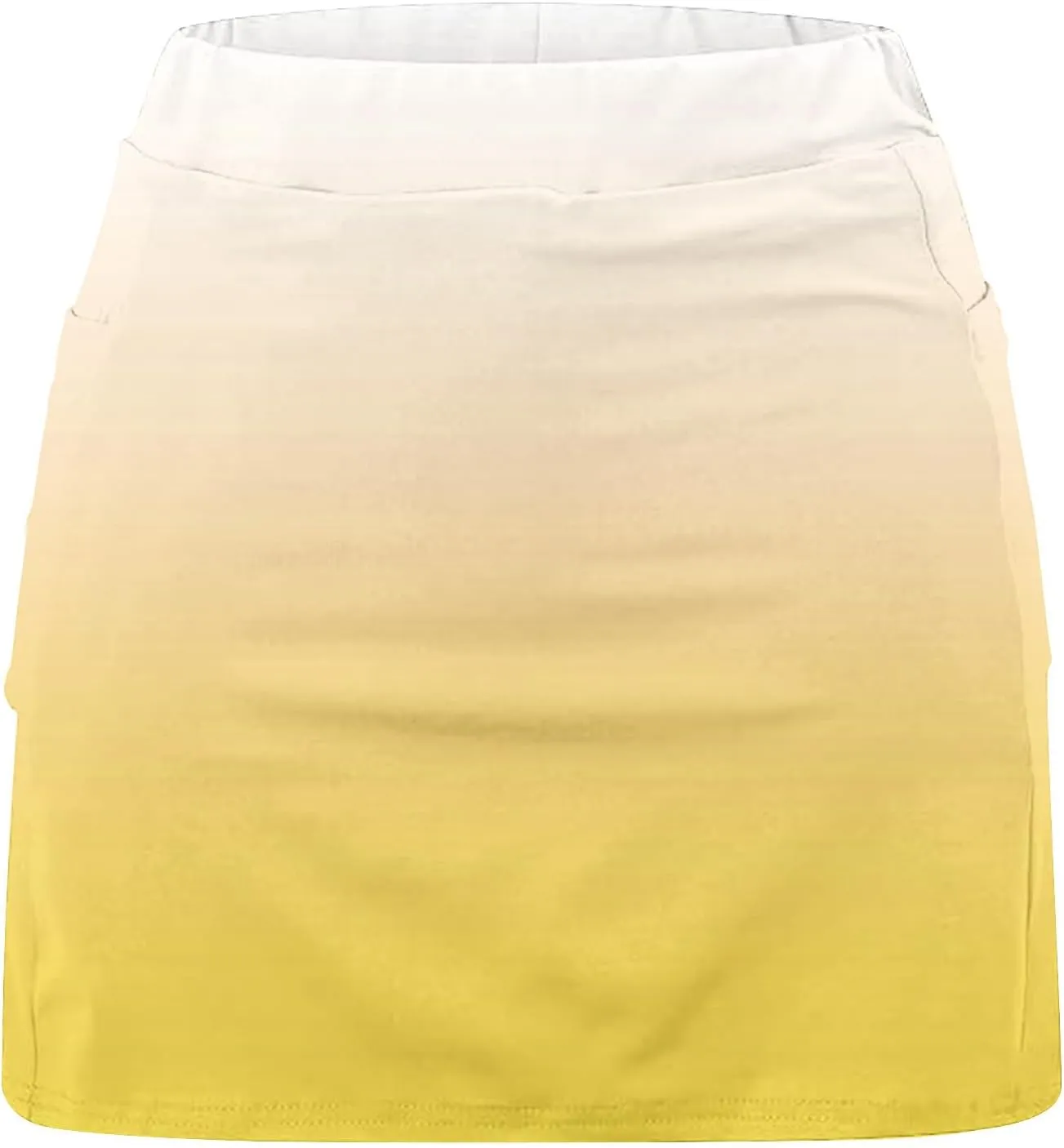 Womens Golf Skorts High Waist Athletic Skirt with Shorts Fashion Gradient Yoga Skirts Pants Summer Running Clothes
