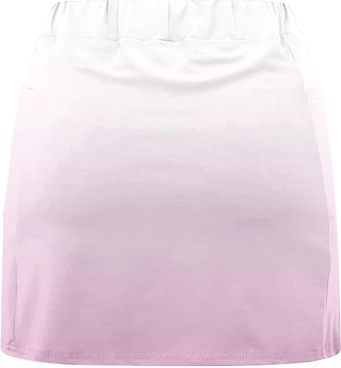Womens Golf Skorts High Waist Athletic Skirt with Shorts Fashion Gradient Yoga Skirts Pants Summer Running Clothes
