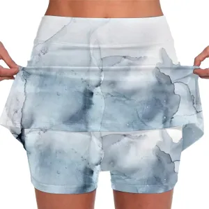 Women's High Waisted Skirts with Built in Shorts Athletic Tennis Skort Tie-Dye Print Gym Yoga Golf Short Dress Plus Size 2024