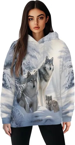 Womens Hoodies Oversized Sweatshirts Drop Shoulder Sweater Shirts Drawstring Pullover