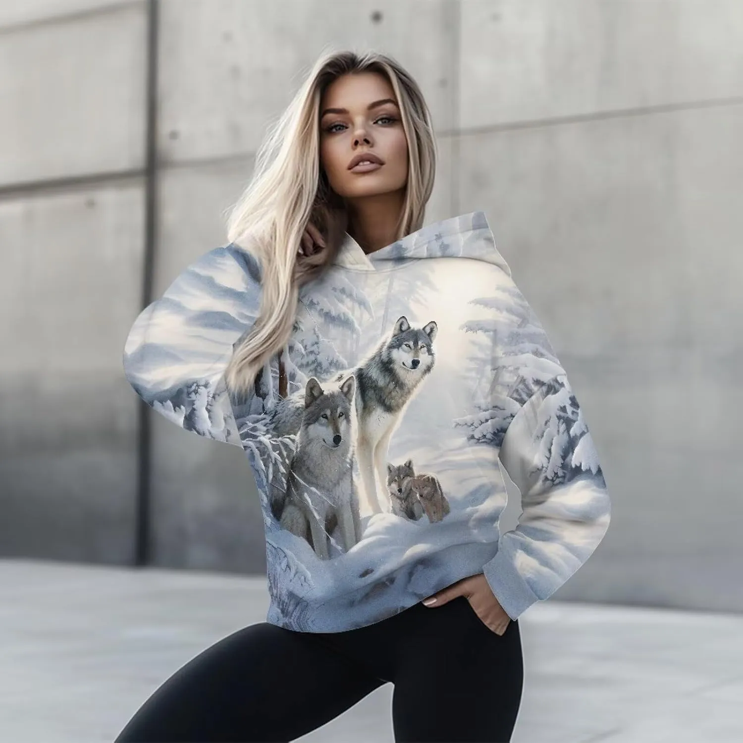 Womens Hoodies Oversized Sweatshirts Drop Shoulder Sweater Shirts Drawstring Pullover