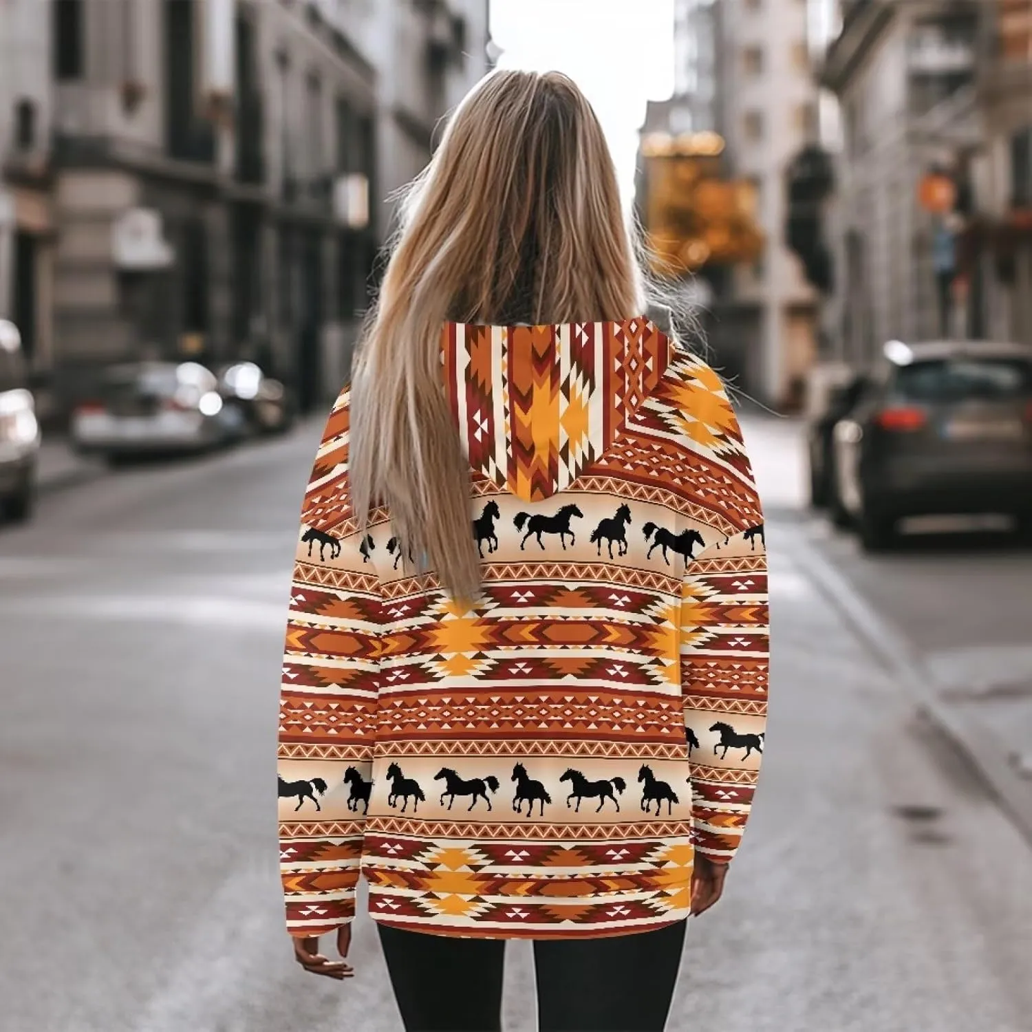 Womens Hoodies Oversized Sweatshirts Drop Shoulder Sweater Shirts Drawstring Pullover