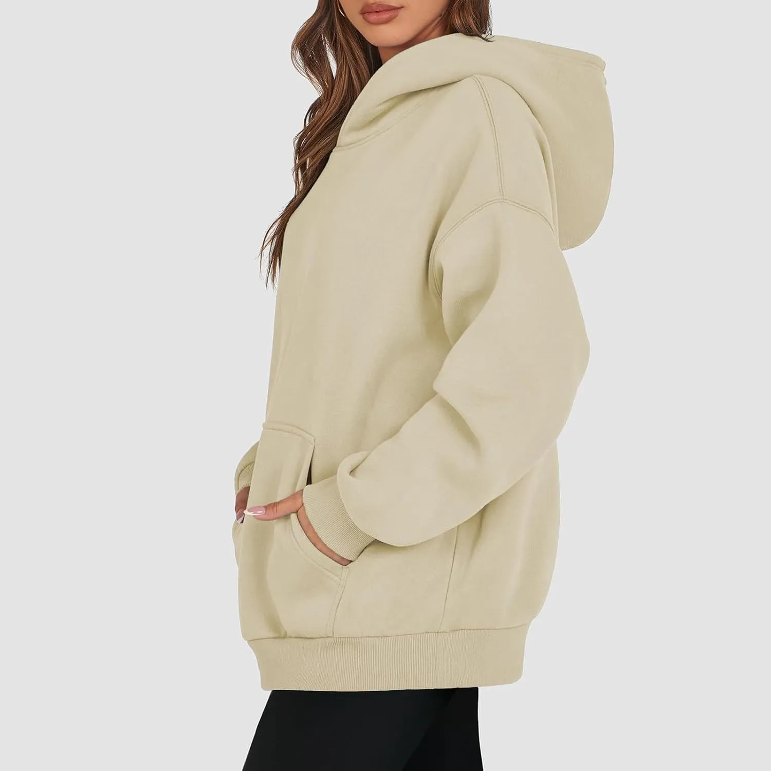 Womens Oversized Hoodies Fleece Sweatshirts Long Sleeve Sweaters Pullover Fall Clothes With Pocket 2024