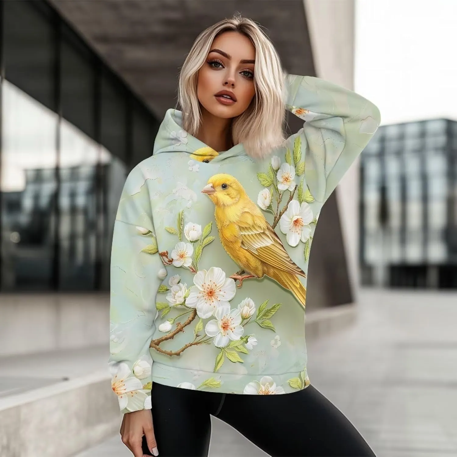 Womens Oversized Sweatshirts Athletic Hoodies Long Sleeve Pullover Hooded Tops