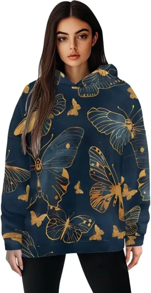 Womens Oversized Sweatshirts Athletic Hoodies Long Sleeve Pullover Hooded Tops