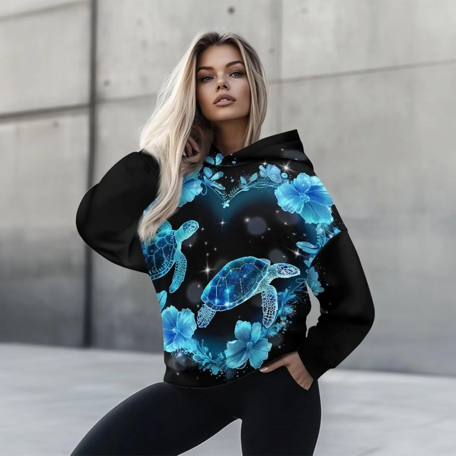Womens Oversized Sweatshirts Athletic Hoodies Long Sleeve Pullover Hooded Tops