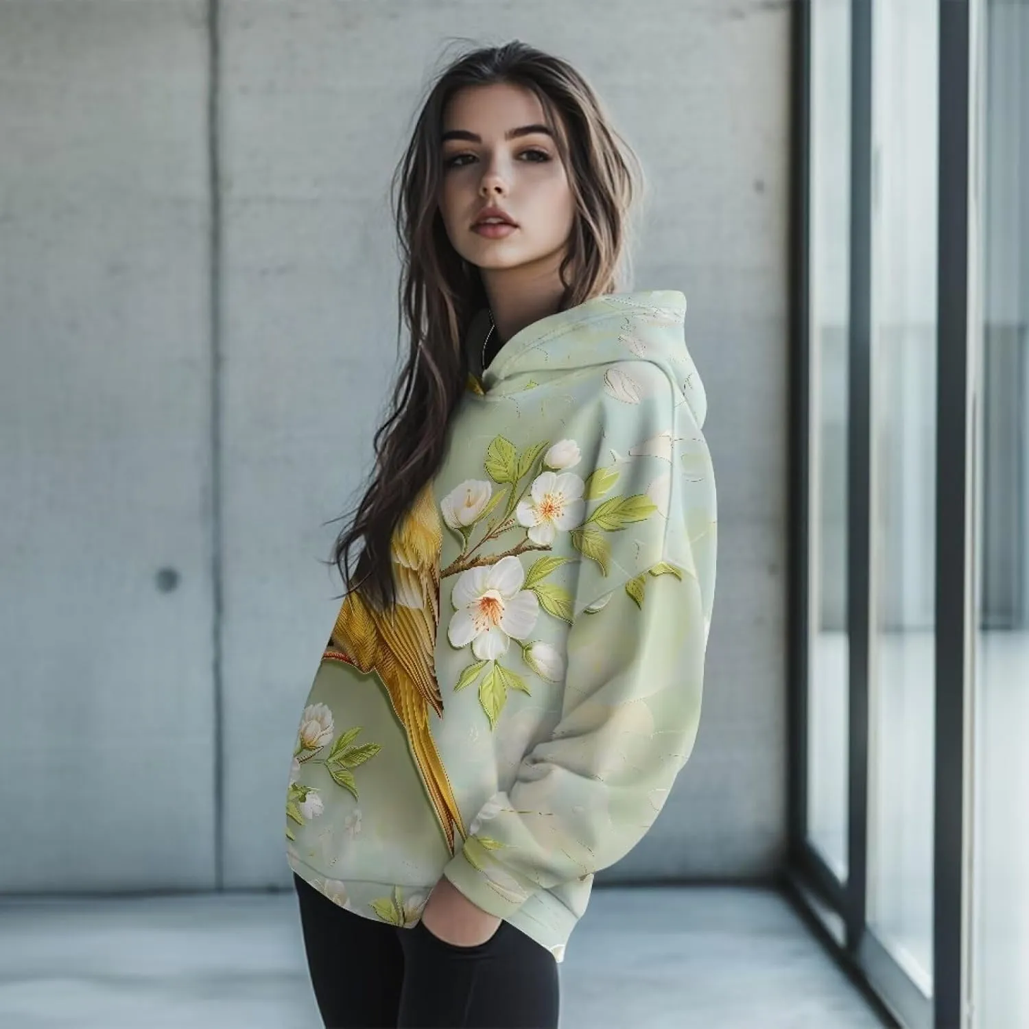 Womens Oversized Sweatshirts Athletic Hoodies Long Sleeve Pullover Hooded Tops