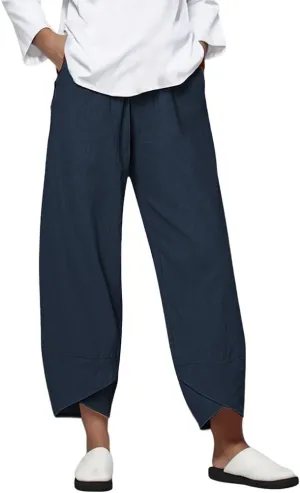 Womens Plaid Pants Cotton Palazzo Pants Wide Leg Long Pant Trousers with Pocket 2025 Beach Travel Vacation Outfits