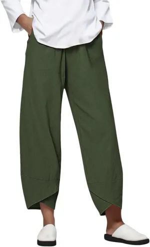 Womens Plaid Pants Cotton Palazzo Pants Wide Leg Long Pant Trousers with Pocket 2025 Beach Travel Vacation Outfits