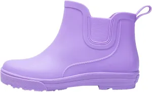 Womens Rain Boots Waterproof Ankle Rain Boots Slip On Barefoot Shoes Rubber Fishing Womens Boots Garden Boots