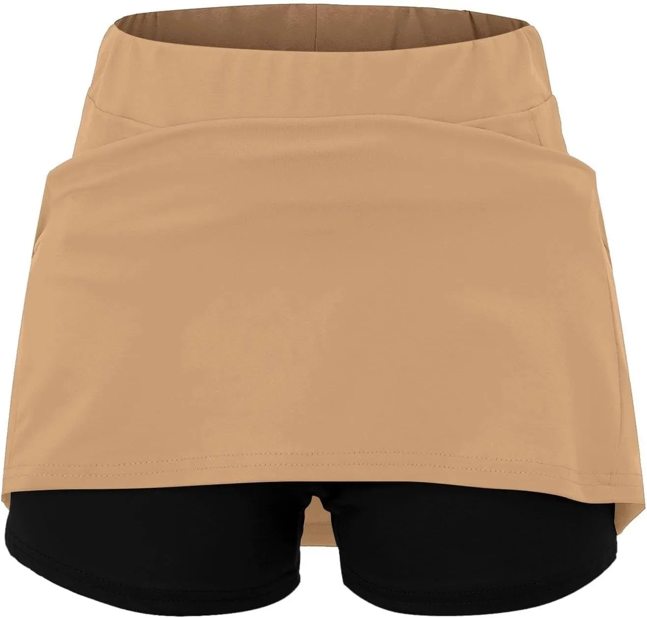 Womens Skorts with Pockets, Tummy Control High Waisted Athletic Sports Shorts Skirts Solid Tennis Yoga Gym Culottes