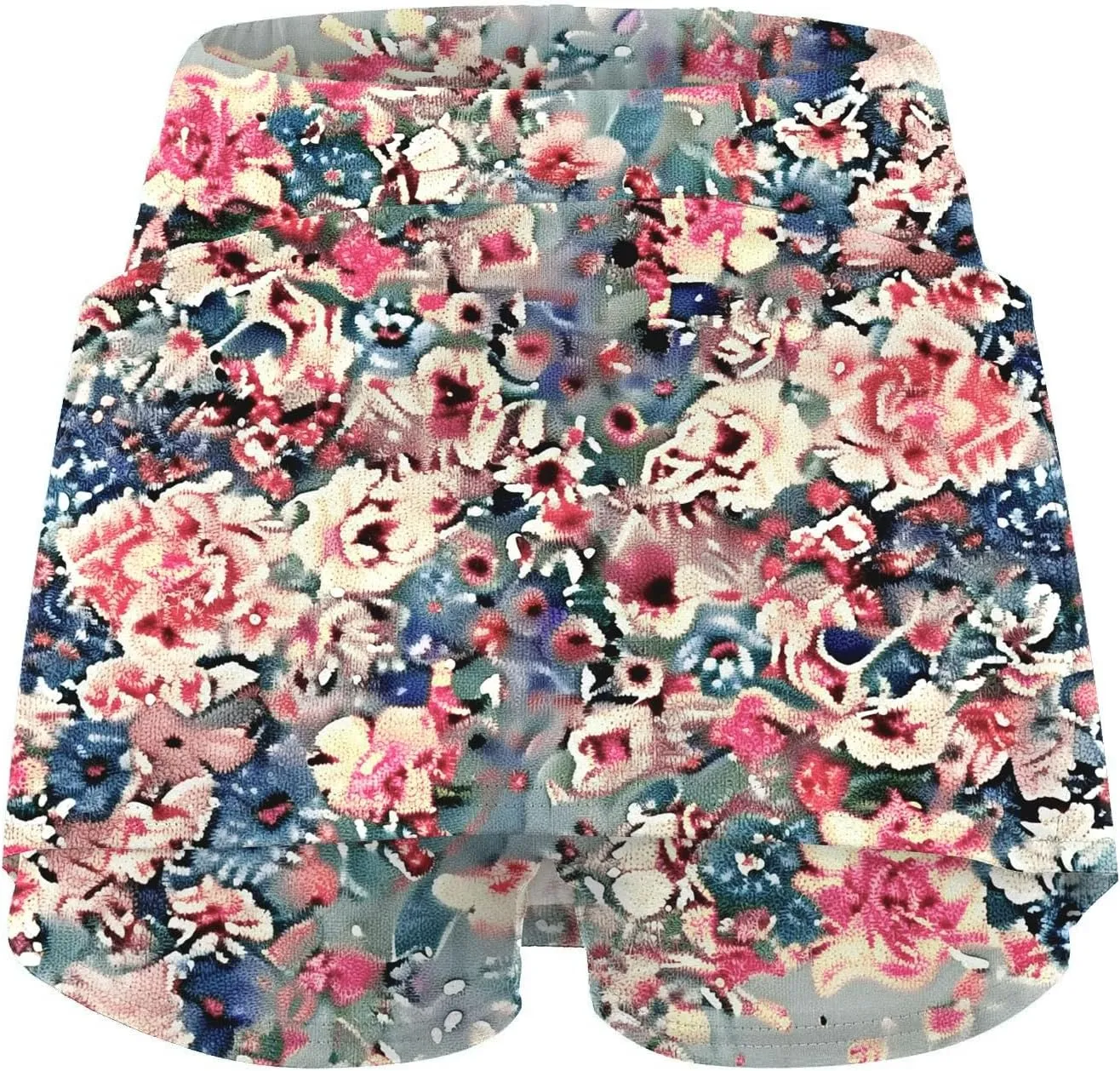 Women's Sports Skorts Floral Print Running Exercise Yoga Mini Skirt Workout Gym Athletic 2 in 1 Tennis Shorts Activewear 2024