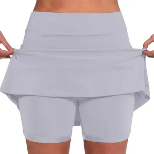 Womens Summer Skorts with Pockets 2024 Tummy Control Plus Size Skorts for Women High Waist Athletic Skirt