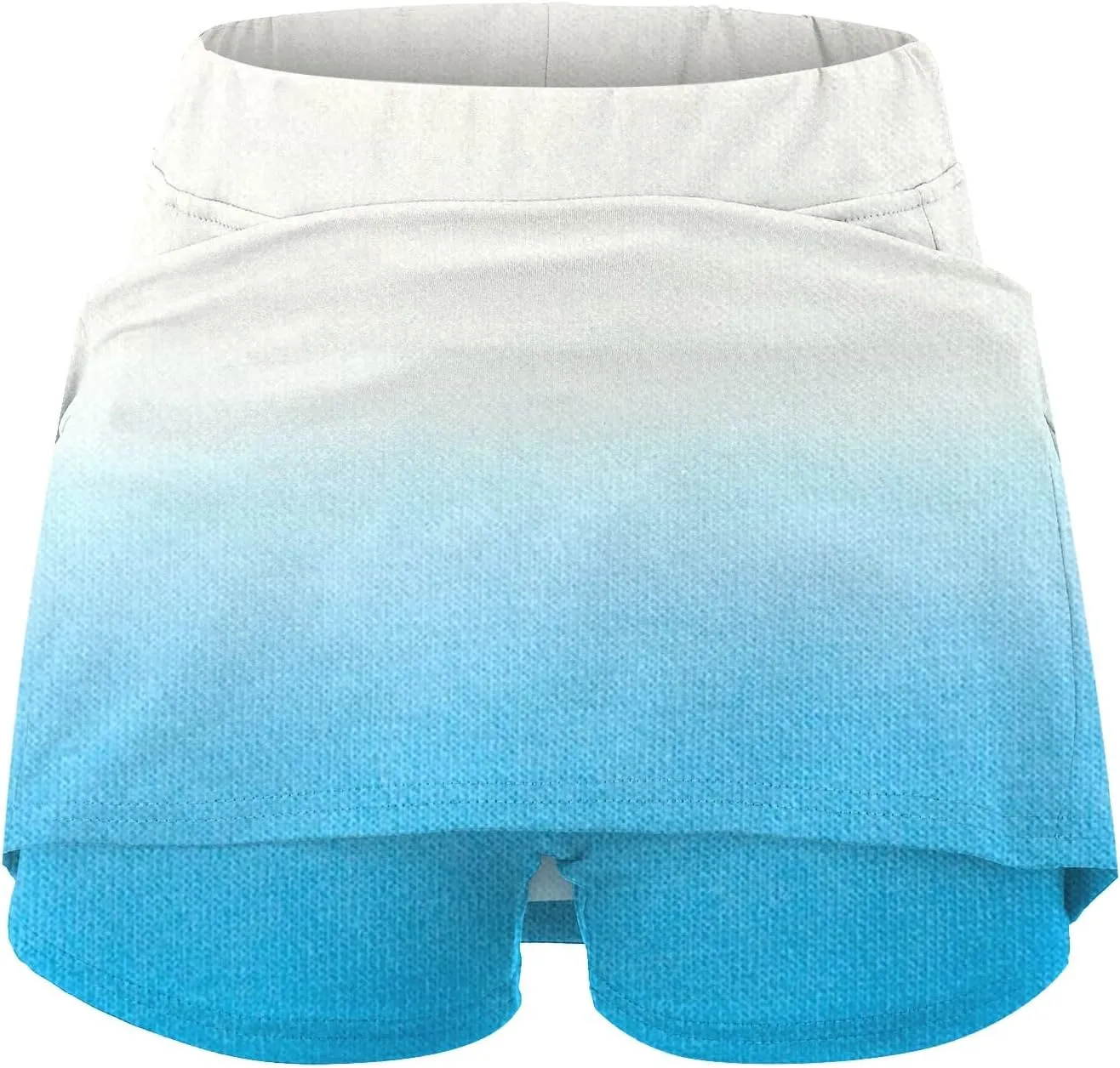 Women's Tennis Skirts 2 in 1 Athletic Tie-Dye High Waisted Stretchy Tennis Skort A-line Casual Y2K Summer Workout Golf Shorts
