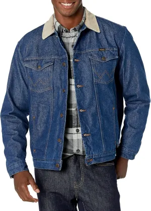 Wrangler Men's Western Style Lined Denim Jacket