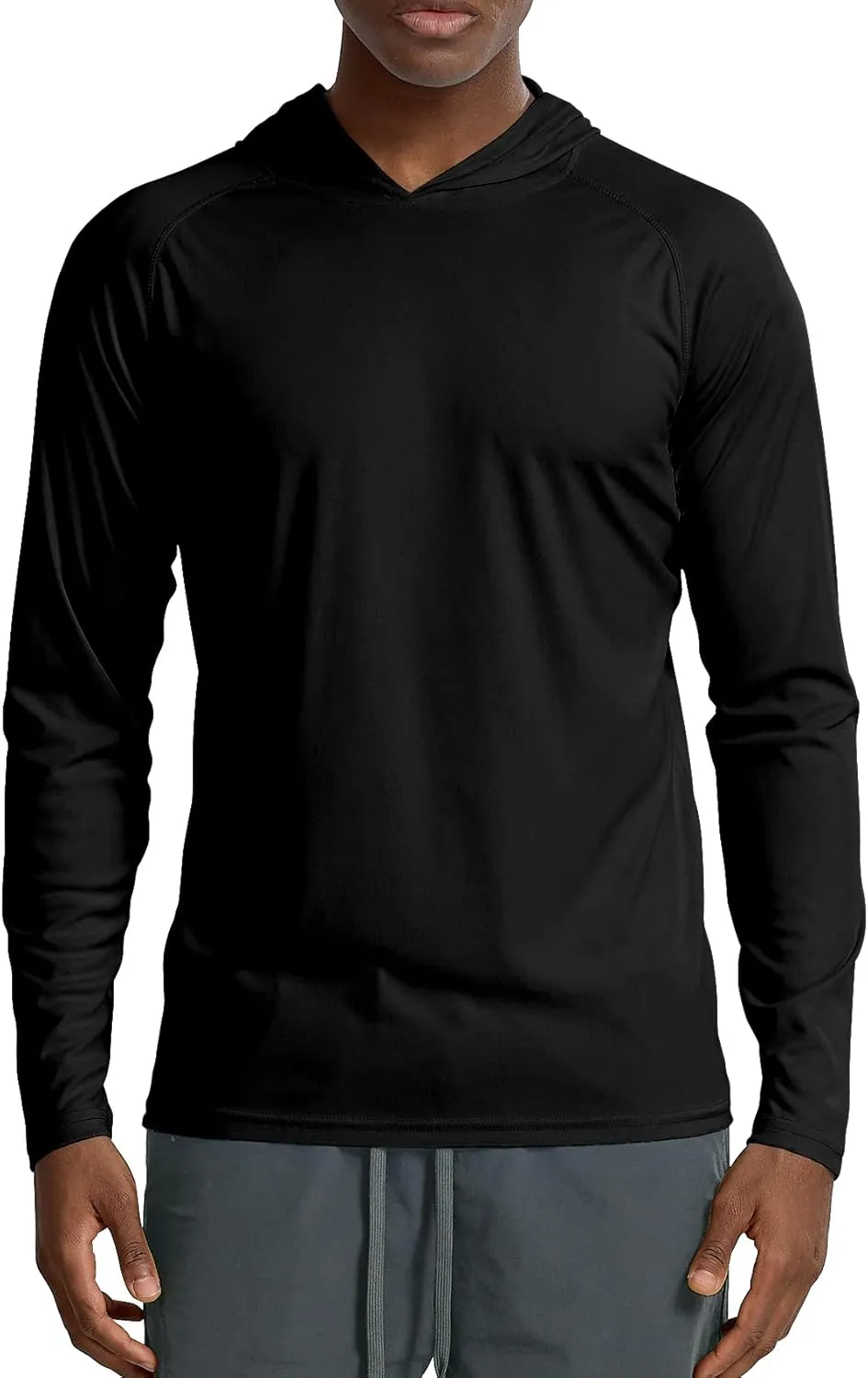 Zengjo Men's Lightweight Pullover Hoodie - Hooded Long Sleeve Workout Shirts